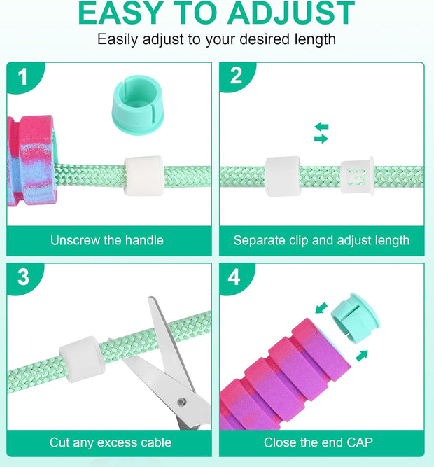 Jump Rope for Women Men, Fitness Jumprope for Women Workout, Adjustable Adult Exercise Skipping Rope