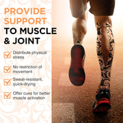 OK TAPE Patterned Kinesiology Tape, Elastic Physical Therapy Athletic Tape for Pain Relief & Muscle Support, Uncut Kinetic Tape, 2in x 16.4ft- 2 Rolls (Geometric)