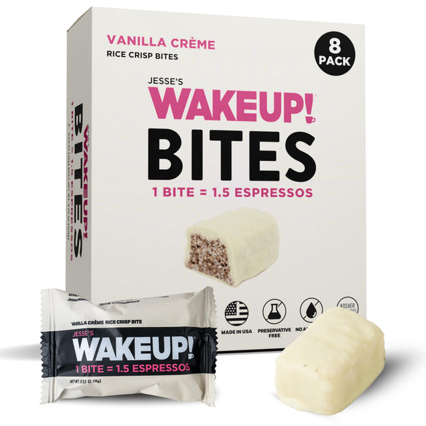 WAKE UP!™ Chocolate Caffeinated Protein Bars – 350 mg Clean Caffeine (1 Bar = 3 Espressos) • Vegan, Gluten-Free, Kosher • Plant-Based Energy + Protein • On-the-Go Focus & Endurance