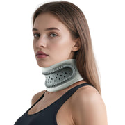 Neck Brace,Support Cervical Collar,Relieve Cervical Pain&Pressure,Soft Skin-Friendly Fabric,Memory Foam Wrapped in Silicone Breathable Hard Frame,One Size for Men&Women (Grey)