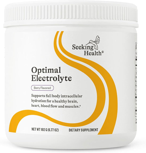 Seeking Health Optimal Electrolyte Powder, Berry Flavor, Healthy Energy and Endurance Support, Promotes Hydration and Healthy Muscles, Vegan and Vegetarian (30 Servings)*