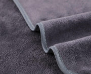 Microfiber Gym Towels Bigger Size Super Soft for Exercise Fitness, Sports, Workout, 380-GSM 15-Inch x 31-Inch Quick-Drying Towels (3 Pack, Grey+Blue+Purple)