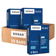 RXBAR Protein Bars, Protein Snack, Snack Bars, Blueberry, 22oz Box (12 Count)