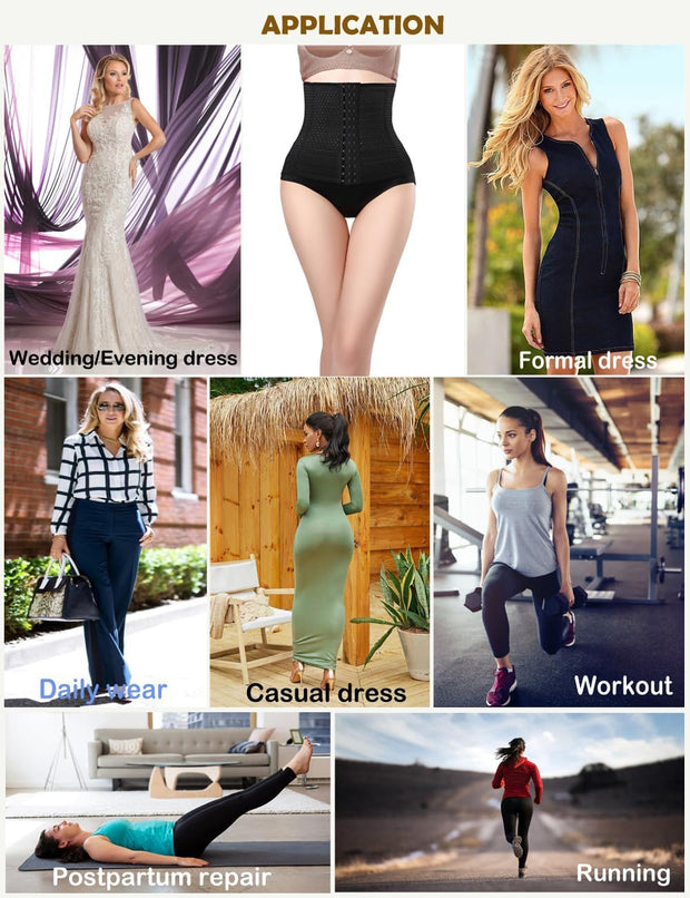 Waist Trainer for Women Belly Fat Shapewear Tummy Control Stomach Girdle Corset Working Out Cinchers Faja Body Shaper