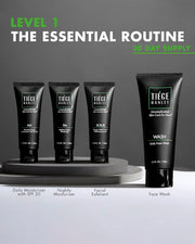 Tiege Hanley Men’s Skin Care Set, Essential Routine (System Level 1) – Face Wash, Scrub & Moisturizer for Healthier, Hydrated Skin | Daily Men’s Skin Care Kit for Sensitive skin & Dryness Protection