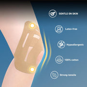 PreCut Kinesiology Tape for Knees, 12PCS Upgraded Waterproof KTQUICK Knee Tape for Knee Pain Relief Pre Cut, Original Cotton Athletic Knee Tape, Waterproof&Hypoallergenic Latex-Free for Sports (Black)