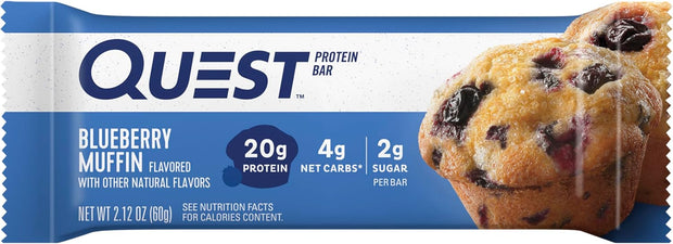Quest Nutrition Blueberry Muffin Protein bar, 8.48 Oz (Pack Of 4)