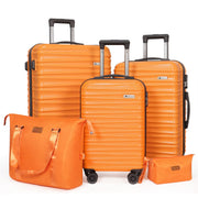 Luggage Set 3 Pieces (20/24/28) -Suitcase Set - Carry on Luggage with Wheels - Check-in Luggage - PC + ABS Durable Suitcase Rotating Silent Wheels Hardside Luggage with Spinner Wheels,3pcs (Pink)