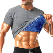 Sauna Shirt for Men Short Sleeve Mens Sauna Suit Sweat Body Shaper Compression Vest Gym Exercise Top