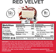 Power Crunch Protein Wafer Bars, High Protein Snacks with Delicious Taste, Red Velvet, 1.4 Ounce (12 Count)