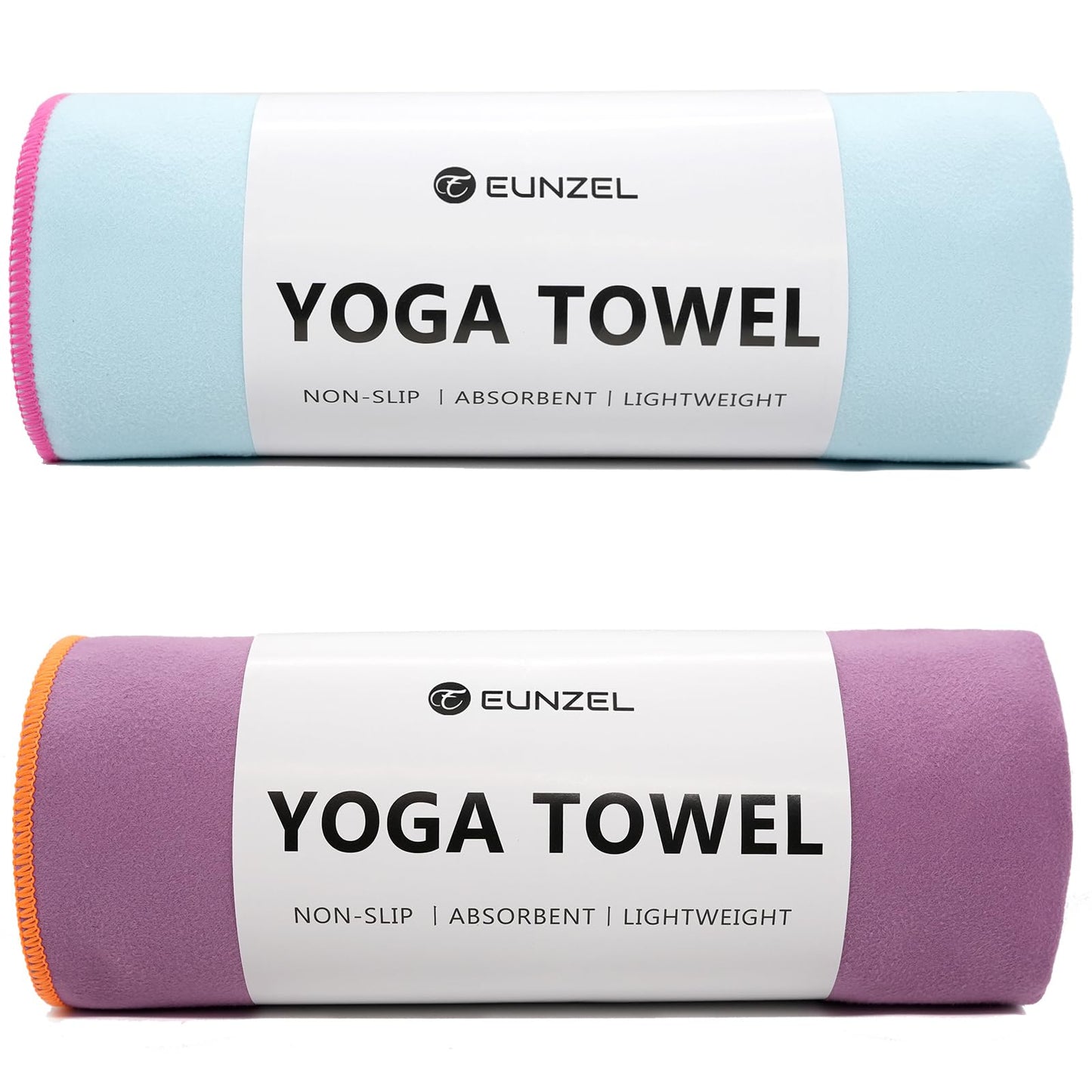 Eunzel Hot Yoga Towel Non-Slip Yoga Mat Towel Ultra-Absorbent Microfiber Towel for Hot Yoga, Pilates，Bikram and Workout 26.5"x 72"
