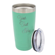 My Personal Memories Customized Personalized Stainless Steel Travel Tumbler with Lid - Engraved Double-Wall Vacuum Insulated for Him, Her Your Custom Text (20 oz, Black)