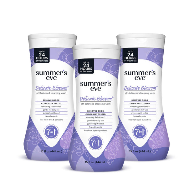 Summer's Eve Blissful Escape Daily Refreshing All Over Feminine Body Wash, Removes Odor, Feminine Wash pH Balanced, 15 Fl Oz (Pack of 3)