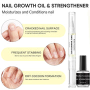 NailGrowthOil Care Kit - Brother Cosmetics Nail Growth Oil,Cuticle Oil and Cuticle Remover, Promotes Nail Growth and Strength