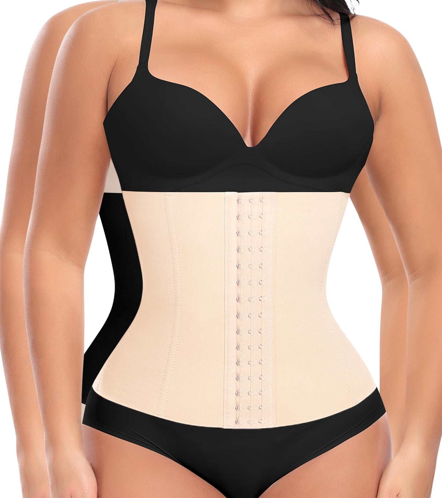 Ganado Waist Trainer for Women Corset Shapewear Tummy Control Waist Cincher Underbust Postpartum Girdle Body Shaper