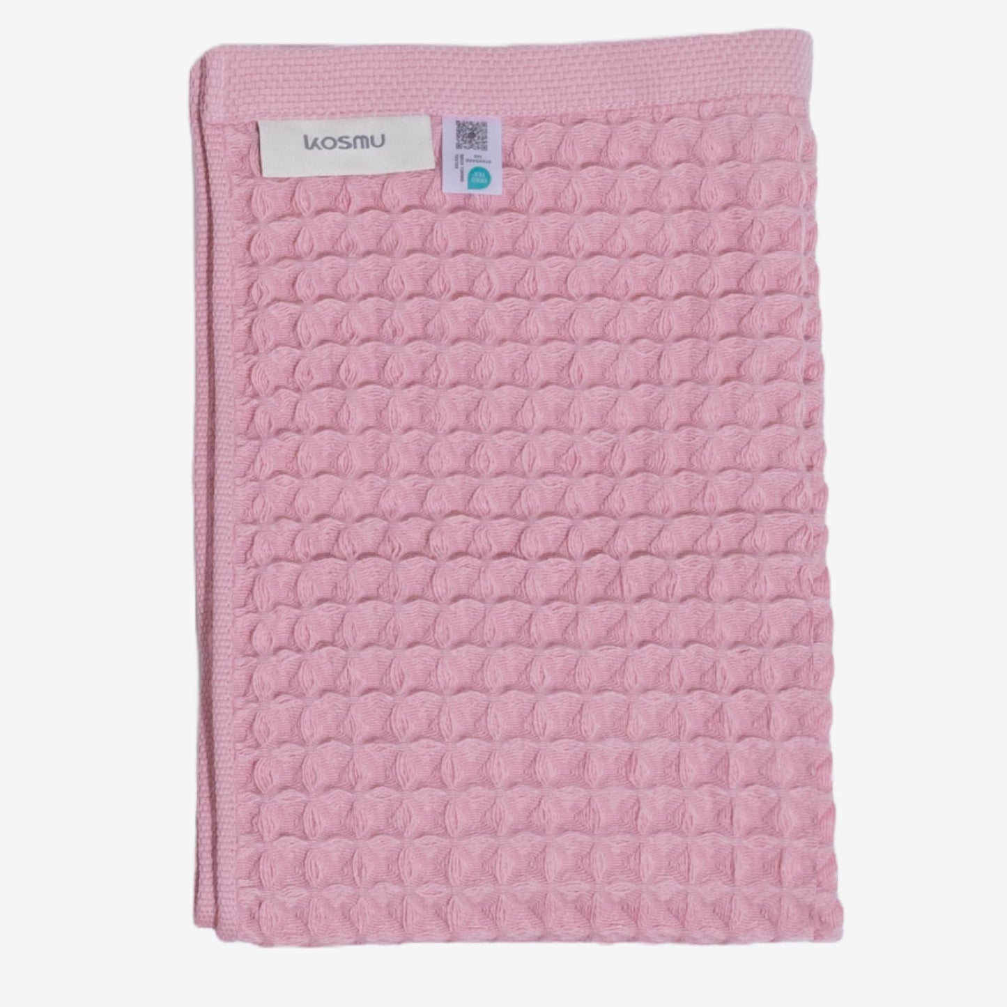 Luxury Japanese Cotton Waffle Bath Towel | Plush, Absorbent, and Quick Dry (Coral Orange, Hand Towel, 32" x 16")