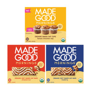 MadeGood Mornings Soft Baked Breakfast Bars, Chocolate Chip, 1.06 Oz (30 Count) Gluten Free Snacks