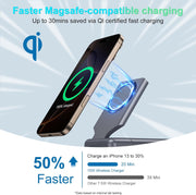 Magnetic Protable Charger Power Bank: 23800mAh Battery Wireless Charging Stand & LED Display, 22.5W Fast Charging, Compatible with iPhone 15/14/13 Series, Apple Watch, AirPods 3/2/Pro
