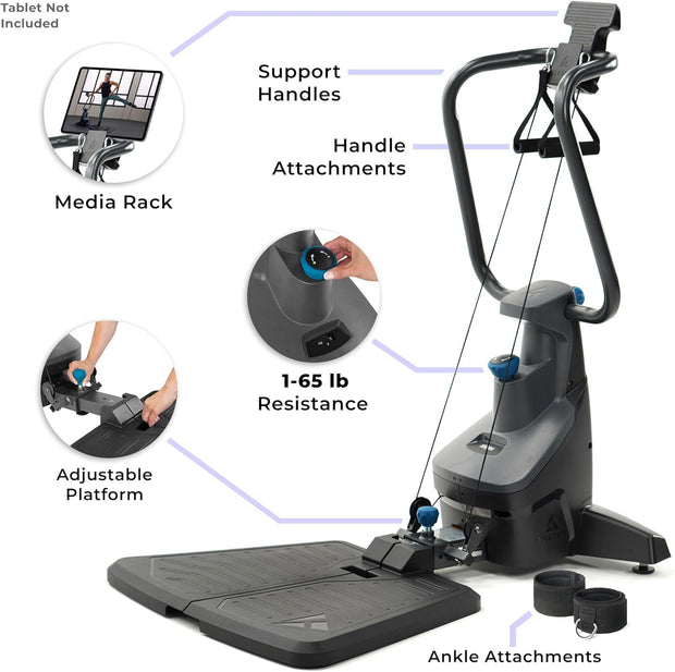 Teeter FitForm Home Gym Strength Trainer - Low-Impact Total Body Cable Resistance - TeeterMove Personal Training App