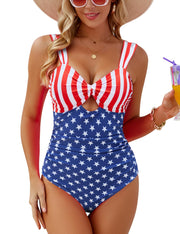 VIMPUNEC Women One Piece Tummy Control Swimsuit High Waisted Bathing Suit Cut Out Swimwear