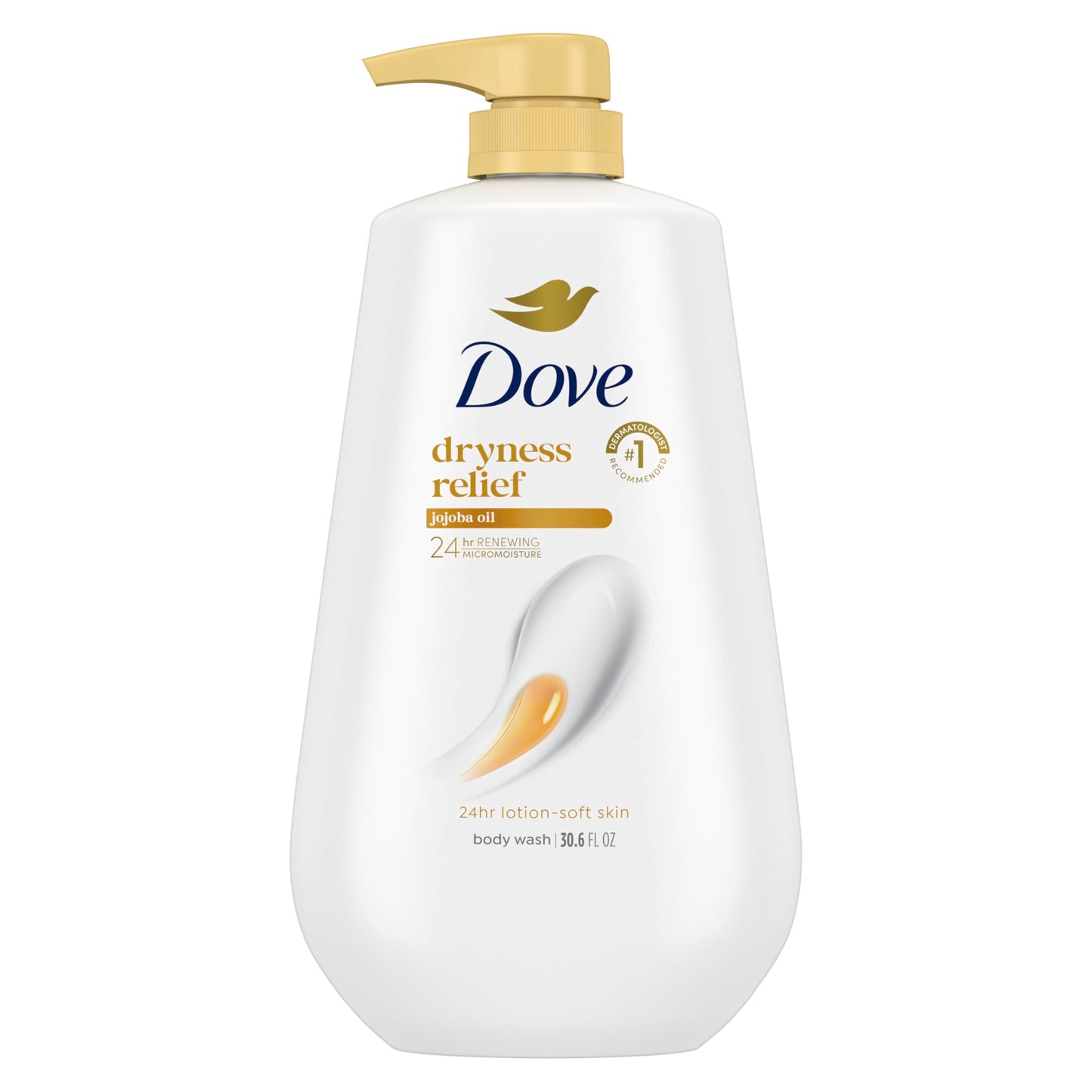 Dove Body Wash with Pump Pamper Shea Butter & Vanilla for 24hr Lotion-Soft Skin Moisturizing Skin Cleanser with No Sulfates No Parabens 30.6 oz