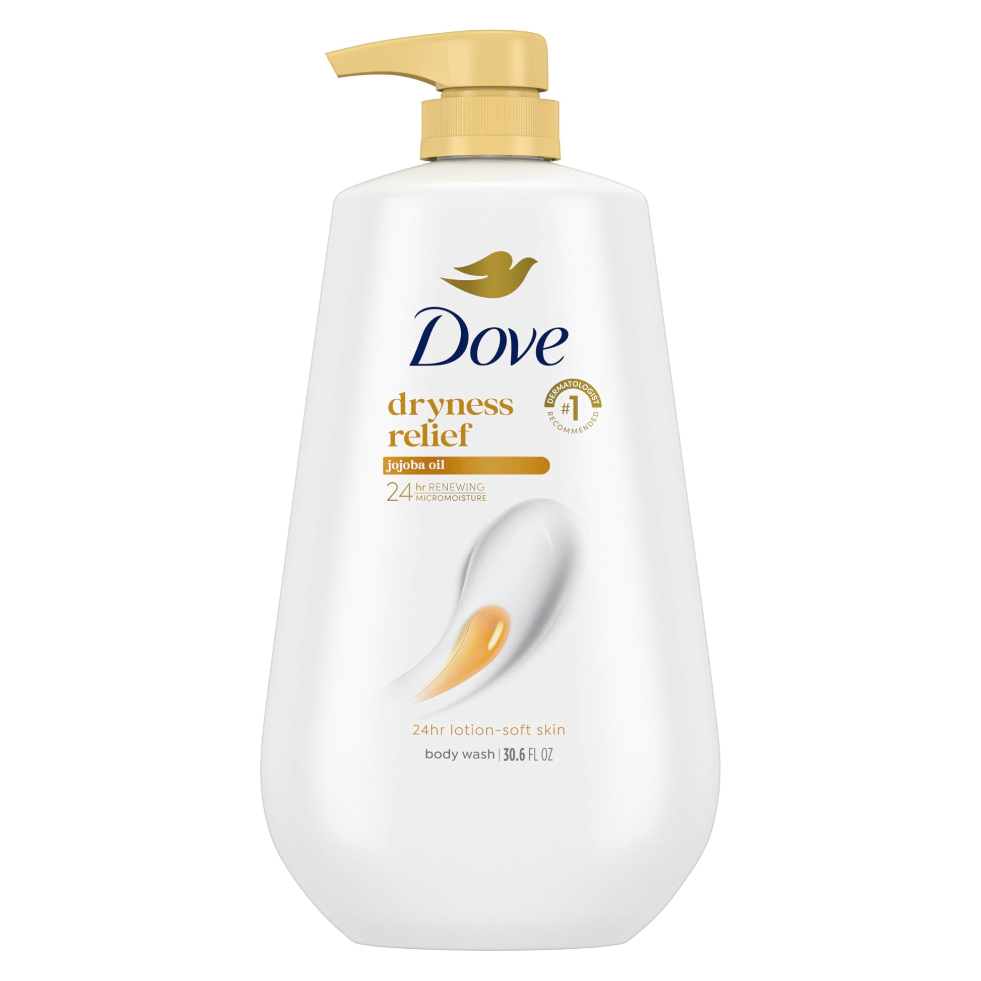 Dove Body Wash with Pump Pamper Shea Butter & Vanilla for 24hr Lotion-Soft Skin Moisturizing Skin Cleanser with No Sulfates No Parabens 30.6 oz