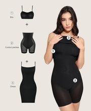 Popilush Summer Dresses for Women 2025 - Club Dress Cocktail Shapewear Mini Dress Spaghetti Straps Dinner Date Night Bodycon