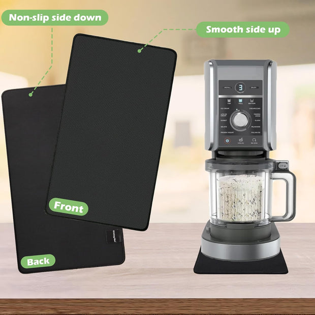 Sliding Pad for Ninja NC501 CREAMi Ice Cream Maker,Professional Ice Cream Machine Slider Mat,Ice Cream Maker Accessories,Quickly Slide the Ice Cream Makers on Table(13.78"x8.66")