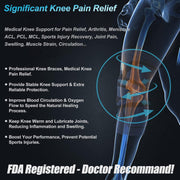 NEENCA Knee Brace for Knee Pain Relief, Medical Knee Support with Patella Pad & Side Stabilizers, Compression Knee Sleeve for Meniscus Tear, ACL, Arthritis, Joint Pain, Runner, Sport- FSA/HSA APPROVED