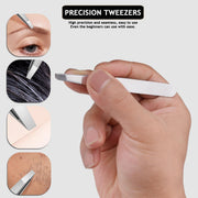 Travel Manicure Set Professional Nail Clipper Kit-5 Pieces Stainless Steel Manicure Kit, Women Men Grooming kit With Nail Care Tools Beauty Scissors Tweezers (Silver Pink)