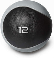 WF Athletic Supply Medicine & Exercise Ball - Durable Rubber & Consistent Weight Distribution; Comfort Textured Grip for Strength, Balance & Core Training, Multiple Choices Available