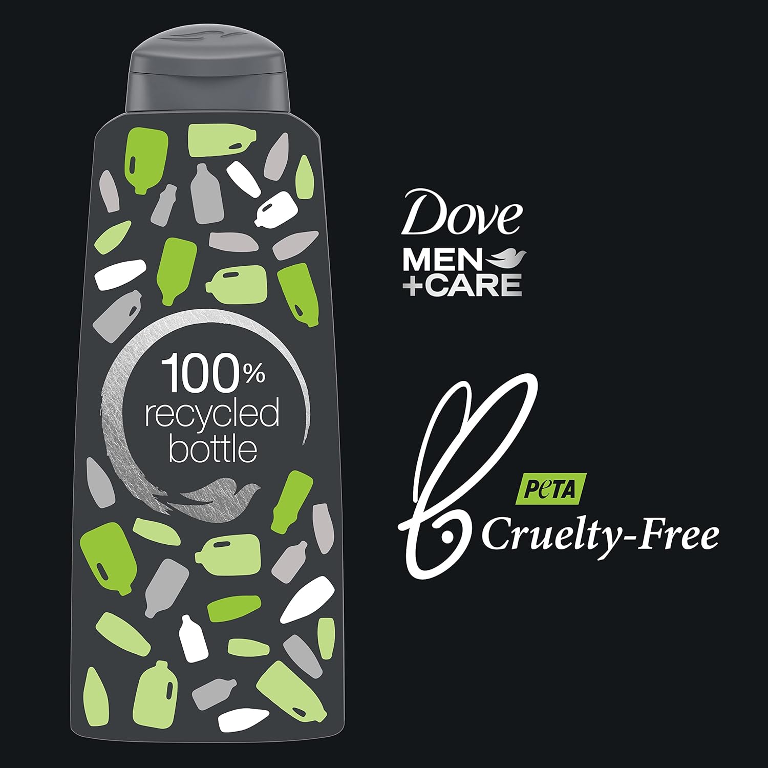DOVE MEN + CARE 2 in 1 Shampoo and Conditioner For Healthy-Looking Hair Lime + Cedarwood Naturally Derived Plant Based Cleansers 20.4 oz 3 Count