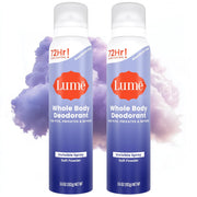 Lume Invisible Spray Deodorant For Women - Whole Body Deodorant Spray - 72 Hr Odor Control - Ozone Friendly, Natural Propellant - Aluminum & Baking Soda Free, Skin Loving - 2 pack (Soft Powder)