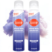 Lume Invisible Spray Deodorant For Women - Whole Body Deodorant Spray - 72 Hr Odor Control - Ozone Friendly, Natural Propellant - Aluminum & Baking Soda Free, Skin Loving - 2 pack (Clean Tangerine)
