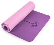 Yoga Mat Non Slip, Pilates Fitness Mats, Eco Friendly, Anti-Tear 1/4" Thick Yoga Mats for Women, Exercise Mats for Home Workout with Carrying Sling and Storage Bag