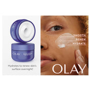 Olay Retinol Face Moisturizer, Smooth & Renew Cream for Women, Fragrance-Free - Anti-Aging, Anti-Wrinkle, Smooth Fine Lines, Tightening, Brightening - Recyclable Sustainable Eco Jar, Non-Greasy, 2 Oz