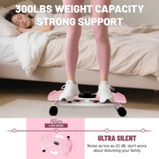 Waist Twisting Machine, Ab Twister Board for Exercise, Noiseless Exercise Waist Twister for Home Gym Equipment, 330 lbs Capacity | Track Time, Reps, Calories with Digital Display