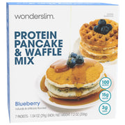 Wonderslim Protein Pancake & Waffle Mix, Original, Low Sugar & Low Calorie (7ct)