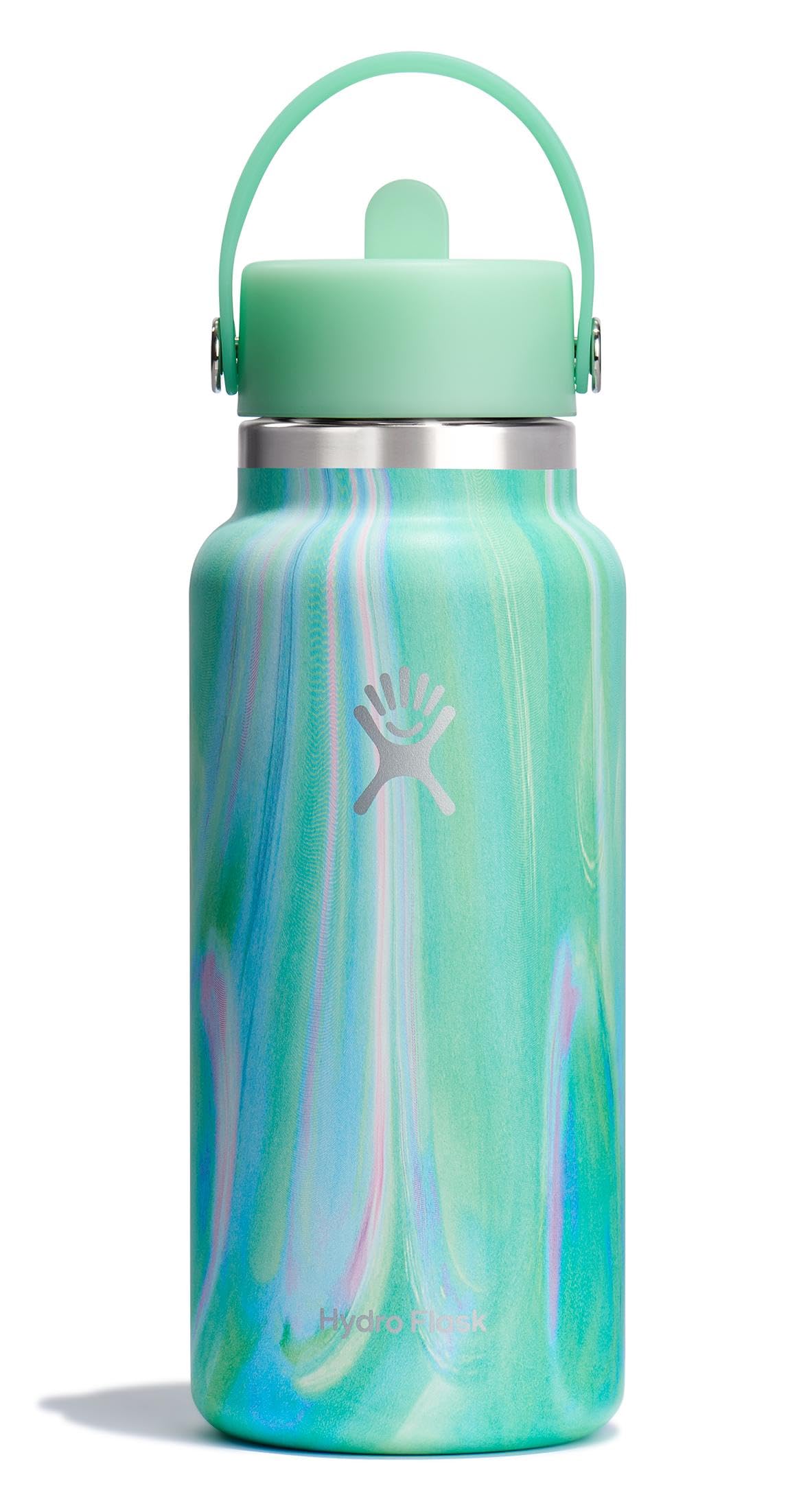 Hydro Flask 32 Oz Wide Flex Straw Cap Bottle - Insulated Stainless Steel - Wide Straw Lid, Non Spill, Leakproof in Jelly Pink