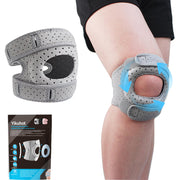Knee Brace for Women/ Men, 2025 New Upgraded Extended Edition Knee Braces, Adjustable Knee Support, Patellar Tendon Support Strap, Knee Wraps for Pain Relief for Meniscus Tear Knee Pain Arthritis Pain Injury Recoverys(Gray)
