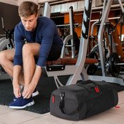 Lifewit Gym Bag for Men & Women with Shoe Compartment, 40L Carry On Duffle Bag for Travel, 3 In 1 Waterproof Weekender Workout Overnight Sports Backpack with Dry and Wet Seperation, Black