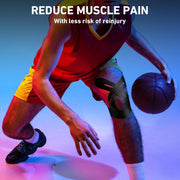 PreCut Kinesiology Tape for Knees, 12 PCS Waterproof KTQUICK Knee Tape for Knee Pain Relief Pre Cut, Original Cotton Athletic Knee Tape, Waterproof & Hypoallergenic Latex-Free for Sports (Black)