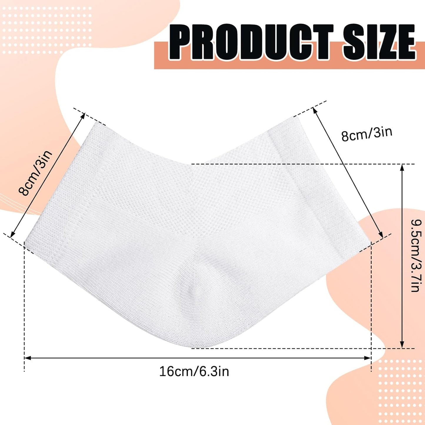 6 Pairs Moisturizing Heel Socks for Men Women Eczema Hydrating Sock Cracked Heel Treatment Feet Therapy Repair Wet Wrap Toeless Gel Socks for Adult Dry Cracked Foot Care Overnight