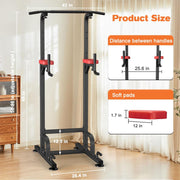 RELIFE REBUILD YOUR LIFE Power Tower Pull Up Bar Station Workout Dip Station for Home Gym Strength Training Fitness Equipment