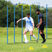 Soccer Agility Training Poles Equipment |Adjustable Soccer Equipment for Training Includes 6 Flexible Agility Poles