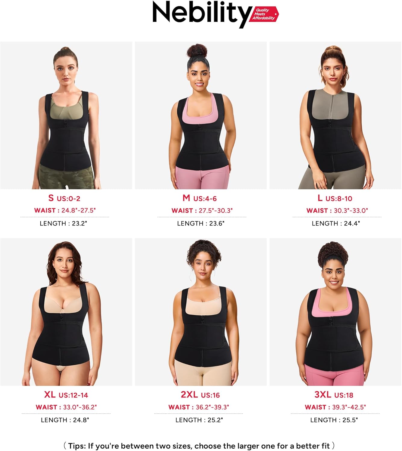GAODI Womens' Waist Trainer Neoprene Sauna Suit Body Shaper