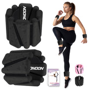 Wrist Ankle Weights Bangles 4lb/2lb for Women, Adjustable Silicone Pilates Weights Bracelet, Heavy Duty Fasteners Wearable Arm & Leg Weights for Yoga, Pilates, Barre, Walking and Gym (Set of 2)