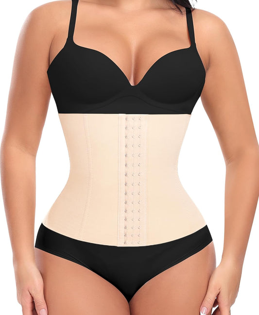 Ganado Waist Trainer for Women Corset Shapewear Tummy Control Waist Cincher Underbust Postpartum Girdle Body Shaper