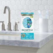 NEURIVA Plus Brain Supplement for Memory and Focus Clinically Tested Nootropics for Concentration for Mental Clarity, Cognitive Enhancement Vitamins B6, B12, Phosphatidylserine 30 Capsules