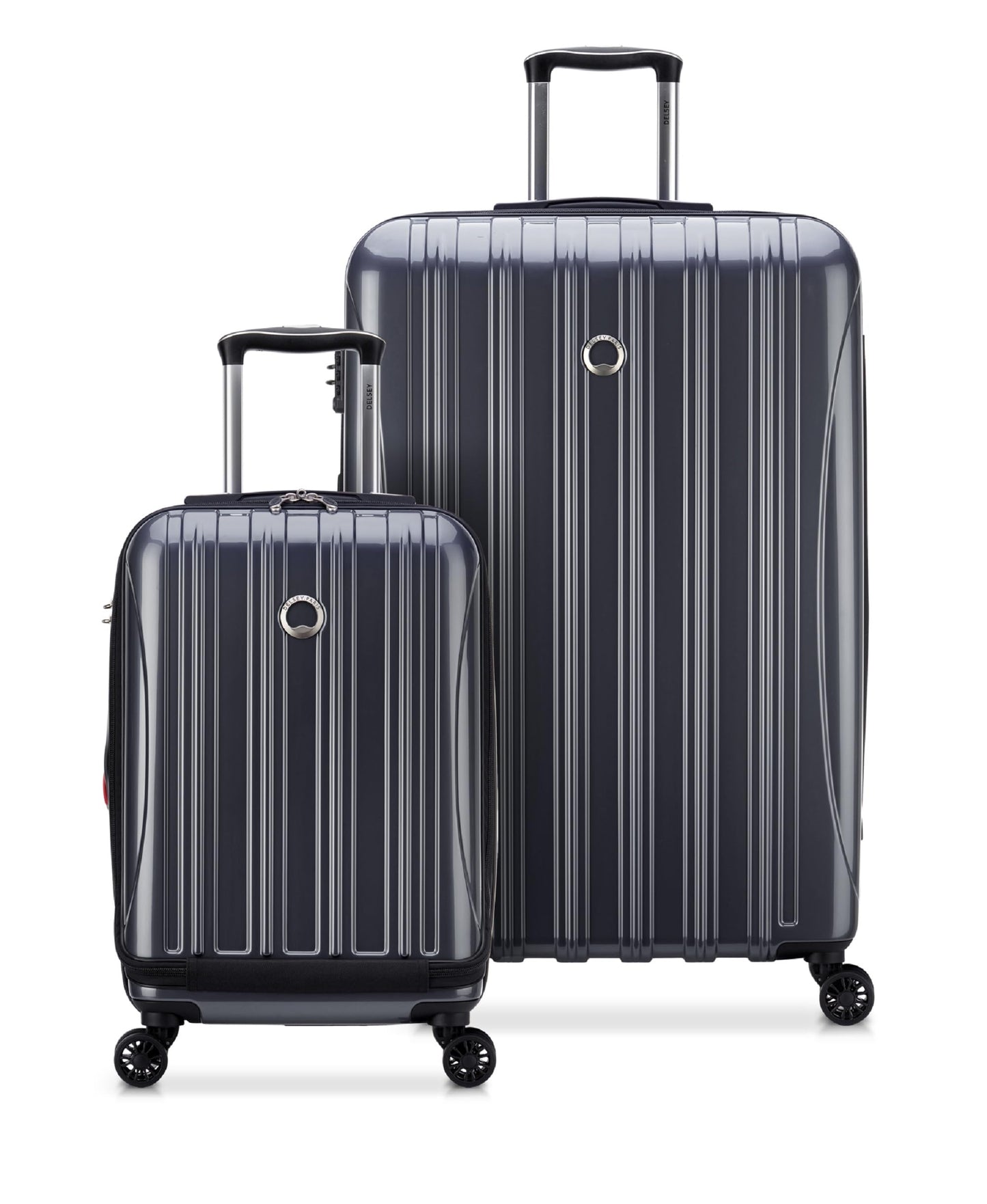 DELSEY PARIS Helium Aero Hardside Expandable Luggage with Spinner Wheels, Blue Cobalt, 3-Piece Set (21/24/28)
